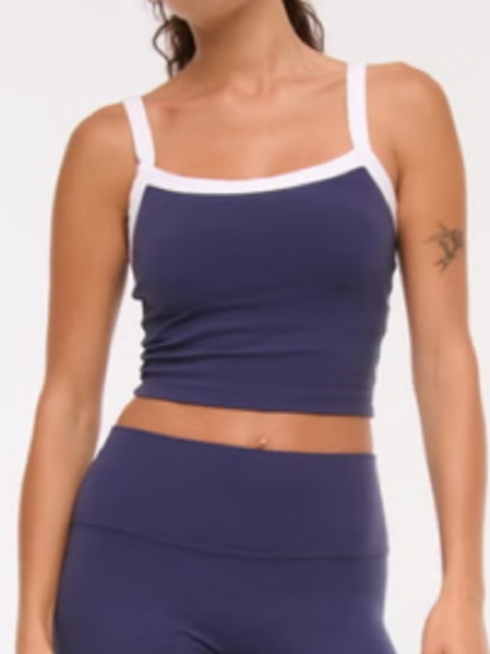 Abercrombie & Fitch YBP Crop Tank with White Trim
